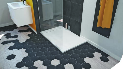 Receveur de Douche Résine de Synthèse Spirit blanc 70x90